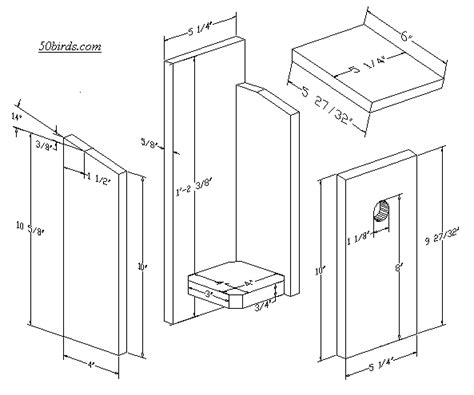 Chickadee Nuthatch Birdhouse - 70birds Birdhouse Plans Index