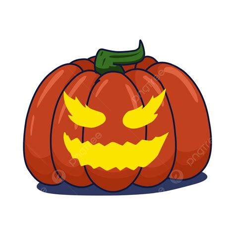 Gambar Halloween Labu Menakutkan, Halloween, Labu Halloween, Labu PNG dan Vektor dengan ...