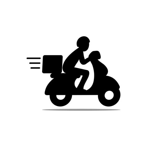 Delivery and Courier Motorbike Logo 12665408 Vector Art at Vecteezy