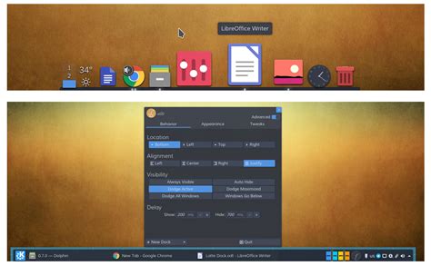 Latte Dock 0.10 Released with Support for Multiple, Floating Docks and ...