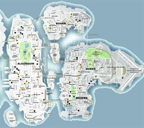 Image - Liberty City Road Map.jpg - GTA Wiki, the Grand Theft Auto Wiki - GTA IV, San Andreas ...