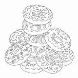 Donut Coloring Pages  Best For Kids sketch template