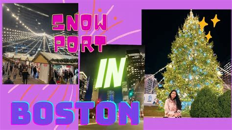 Snowport in Boston || Christmas holidays - YouTube