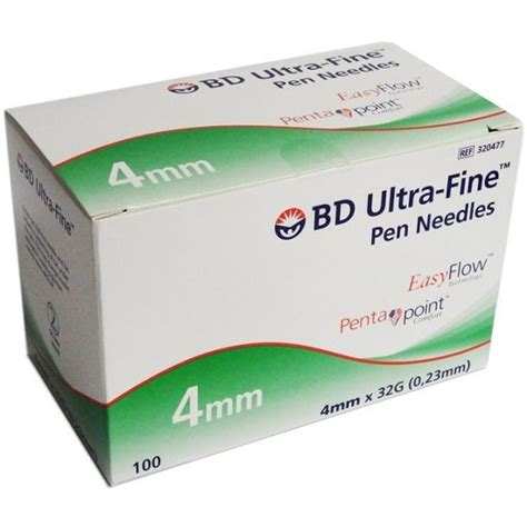 BD Micro-Fine Ultra 4mm 32 Gauge Pen Needles (100 needles) - Pharmacy & Health from Chemist ...