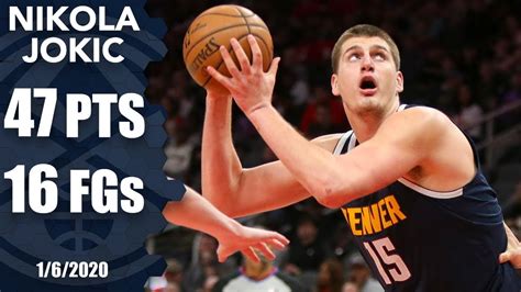 Nikola Jokic Nuggets Career High Highlights vs Hawks | 47 Pt | 06.01.20 #NBA2020 #NBA - YouTube