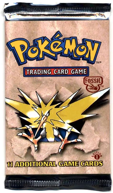 Pokemon Fossil 1st Edition Booster Pack 11 Cards Wizards of the Coast ...