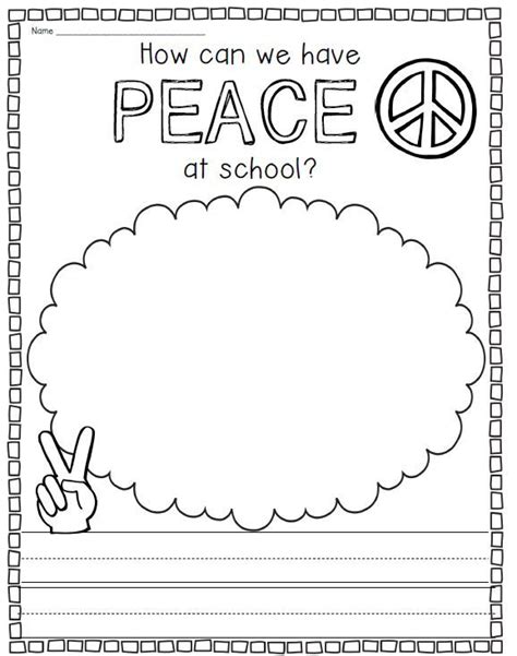 Peace, Love, & School Rules {Back to School Rule Activities} | School rules activities, School ...