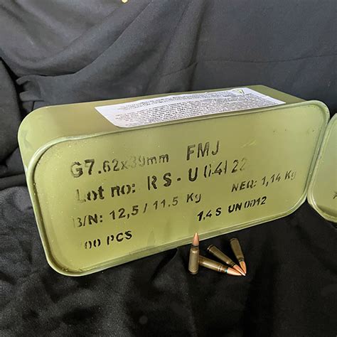 Romanian 7.62x39 123 gr. FMJBT NON CORROSIVE 700 rnd/SPAM CAN [AM2002-700] - $329.99 : Ammo ...