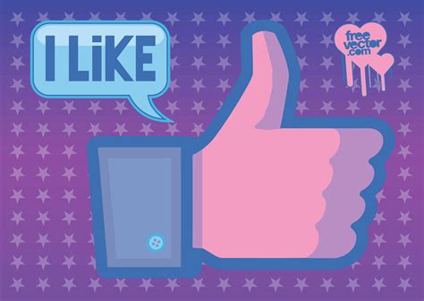 facebook like button vector