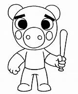 Piggy Roblox Coloring Pages  Free Printable For Kids sketch template