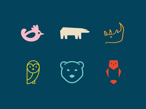 Animals Logo Design Concepts in Color by Ivan Nikolow on Dribbble