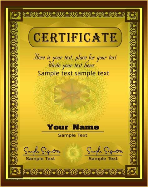 Free Certificate Border Templates For Word Resume Gallery | Hot Sex Picture