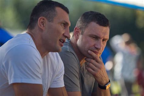 Kiev Mayor Vitaly Klitschko with Brother Wladimir Klitschko . | Tim ...