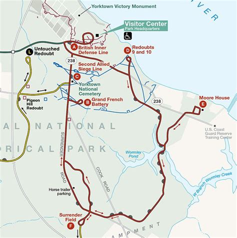 Yorktown Battlefield Map