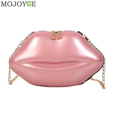 Usta kształt torebki pcv solidna torba na ramię na zamek Crossbody M~52518 14777644940 - Allegro.pl