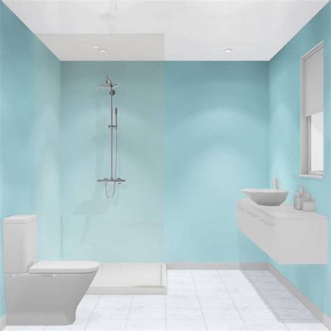 Blue Bathroom Wall Panels | Blue bathroom walls, Waterproof bathroom wall panels, Bathroom wall ...