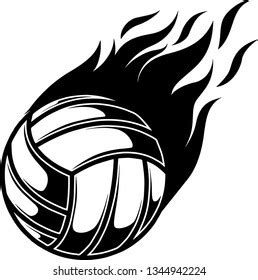 Volleyball Ball Fire Motion Effect Hot Stock Vector (Royalty Free) 1344942224 | Shutterstock