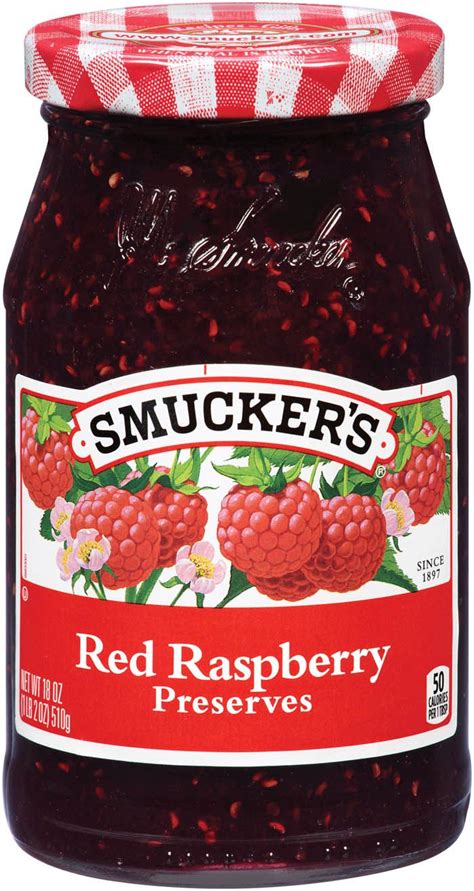 Fruit Spreads - Smucker’s Smuckers Jars, Smuckers Jelly, Food Png, Raspberry Preserves, Pareve ...