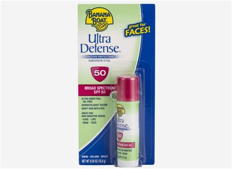 Banana Boat Ultra Defense Sunscreen Stick SPF 50 - Consumer Reports