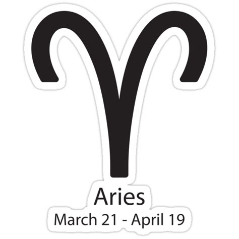 "Zodiac sign Aries March 21 - April 19" Stickers by Adrian Bud | Redbubble