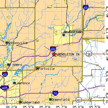 Pendleton, Indiana (IN) ~ population data, races, housing & economy