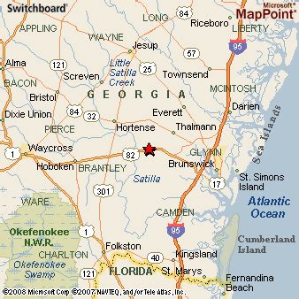 Where is Waynesville, Georgia? see area map & more