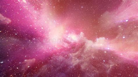 3D Pink Galaxy Space Star Glow Zooming in Background Stock Video ...