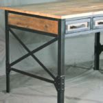 Vintage Style Industrial Desk With Drawers – Combine 9 | Industrial Furniture