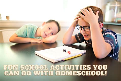 Fun School Activities You Can Do With Homeschool - Home School Facts