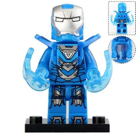 Iron Man MK30 Blue Steel - Iron Man 3 Movies Marvel Minifigure Gift Toy New - Building Toys & Blocks