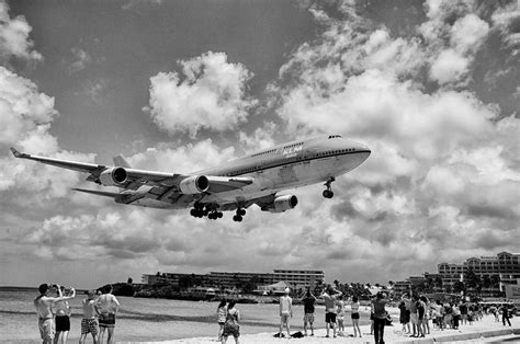 Boeing 747 landing over the beach Photograph by Jiri Vatka