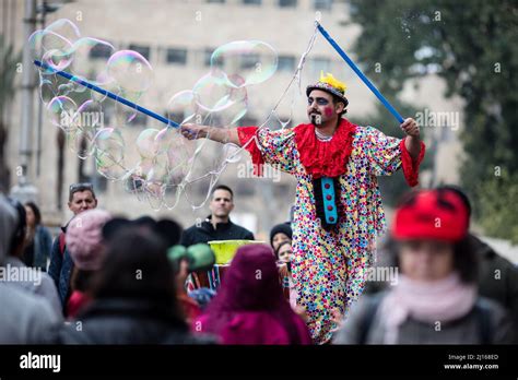 Celebrations of Purim Festival 2022 in Jerusalem, Israel Stock Photo - Alamy