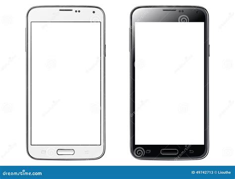 Smartphone White Screen Isolated Stock Vector - Image: 49742713