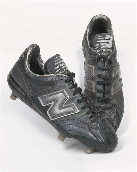 A PAIR OF BLACK LEATHER NEW BALANCE FOOTBALL BOOTS | Christie's