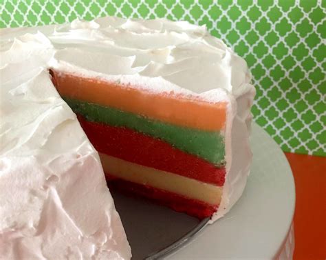 Rainbow Jello Cake — Resolution Eats