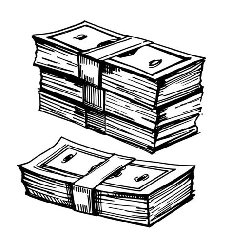 Drawing Of Piles Of Money Illustrations, Royalty-Free Vector Graphics ...