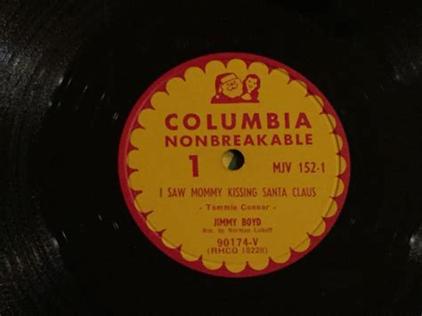 Jimmy Boyd I Saw Mommy Kissing Santa Claus + Thumbelina Columbia 78 RPM ...