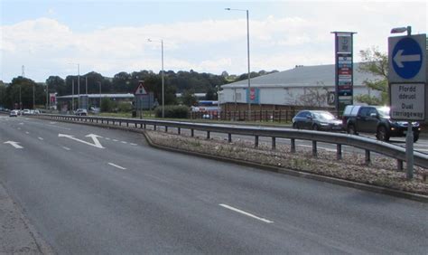 Dual carriageway A4119 through Talbot... © Jaggery :: Geograph Britain and Ireland