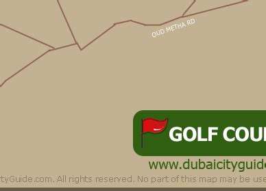 DubaiCityGuide.com - Dubai Golf Courses Map