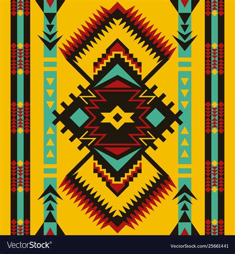 Tribal ethnic seamless pattern aztec art Vector Image