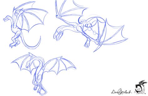 Wyvern drawing Tutorial pose samples by DragonLoreStudios on DeviantArt