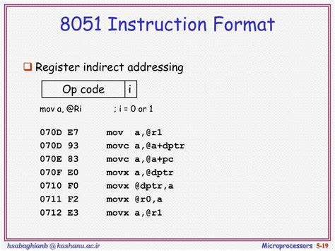 PPT - 8051 Programming (Addressing Mode-Instruction Set) Lec note 5 PowerPoint Presentation - ID ...