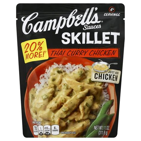 Campbell's Skillet Sauce Thai Curry Chicken - Shop Cooking Sauces at H-E-B