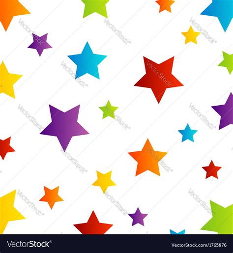 Colorful star background Royalty Free Vector Image