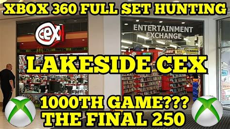 Lakeside CEX, my first ever visit! Could the 1000th game happen? Xbox 360 full set hunting ...