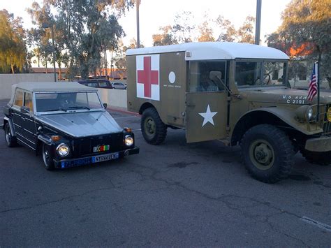 1973 Volkswagen 181 with Army Medic truck | Volkswagen aircooled ...