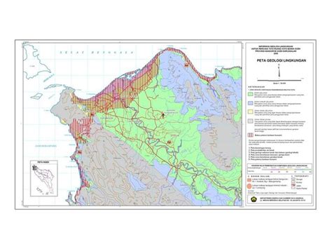 Peta Geologi Lingkungan Banda Aceh - Aceh Besar | Katalog Peta Banda Aceh