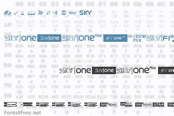 SKY logos Font Download - Fonts4Free