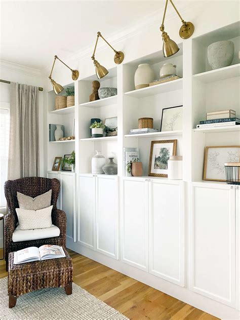 IKEA Billy Bookcase Hack - Wall Of Built-ins - The Sommer Home