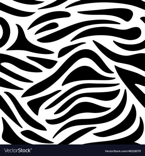 Zebra print seamless pattern hand Royalty Free Vector Image